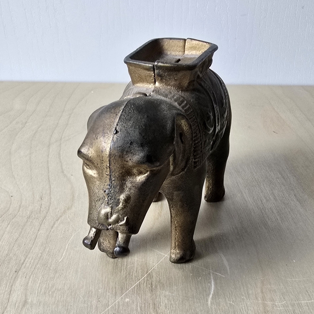 Vintage Brass Elephant Figurine - Picture 3 of 8